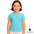 Camiseta Diadora Small Logo Infantil AZUL
