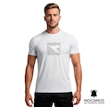Camiseta Diadora Big Logo Geométrico Masculina BRANCO