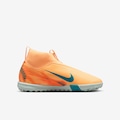 Chuteira Society Infantil Nike Zoom Mercurial Superfly 10 Academy Kylian Mbappé LARANJA ESC/VERD CLA