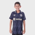 Camisa do Santos III 21/22 Umbro Infantil AZUL