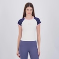 Camiseta Cropped Fila Slim Letter Feminino BRANCO