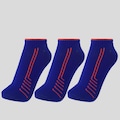 Kit 3 Pares de Meia Lupo Sport Roma Cano Curto Unissex AZUL