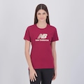 Camiseta New Balance Essentials Feminina VERMELHO
