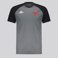 Camisa do Vasco Treino 2025 Atleta Kappa Infantil PRETO