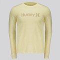 Camiseta Hurley One e Only I Manga Longa Masculina AMARELO