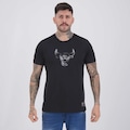 Camiseta NBA Chicago Bulls Spray Masculina PRETO