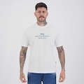 Camiseta Fila Comfort High Style Letter Masculina BRANCO