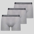 Kit 3 Cuecas Lupo Boxer com Elastano Masculina CINZA