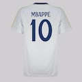 Camisa Real Madrid 10 Mbappé Infantil BRANCO