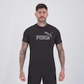 Camiseta Puma Essentials Camo Tee Masculina PRETO