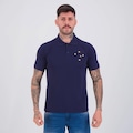 Camisa Polo Cruzeiro Escudo Masculina AZUL ESCURO