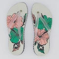 Chinelo Kenner Ibiza Hibisco Feminino BRANCO