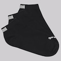 Kit 9 Pares de Meia Puma Sapatilha Cano Curto Feminina PRETO