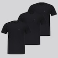 Kit 03 Camisetas Oakley Patch Three Masculina PRETO