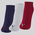 Kit 3 Pares de Meia Puma Sapatilha Unissex BRANCO