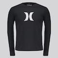 Camiseta Hurley Icon I Manga Longa Masculina PRETO