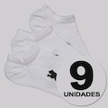 Kit 9 Pares de Meia Puma Sapatilha Infantil BRANCO