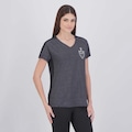 Camisa Atlético Mineiro Escudo Feminina CINZA