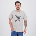 Camiseta Oakley Skull Heritage Logo Masculina CINZA