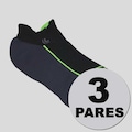 Kit 3 Pares de Meia Lupo Fitness Unissex PRETO