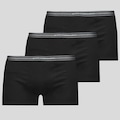 Kit 3 Cuecas Sunga Lupo Basic com Elastano Masculina PRETO