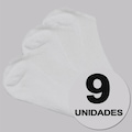 Kit 9 Pares de Meia Selene Sapatilha Feminino BRANCO