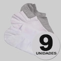 Kit 9 Pares de Meia Puma Sapatilha Invisível Feminina BRANCO