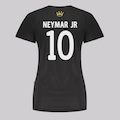 Camisa Santos Logo 10 Neymar Jr Feminina PRETO