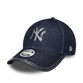 Boné New Era 9FORTY New York Yankees MLB Feminino AZUL