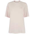 Camiseta New Balance Oversized Small Logo Feminina ROSA CLARO
