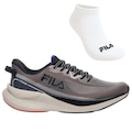 Tênis Masculino Fila Striker + 1 Par de Meia CINZA/PRETO