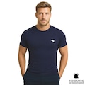 Camiseta Térmica Diadora Manga Curta Small Logo Masculina AZUL ESCURO