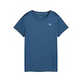 Camiseta Puma Graphics Run Faster Tee Feminina AZUL ESCURO