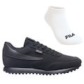 Tênis Masculino Fila Renno Classic Sl + 1 Par de Meia PRETO/CINZA ESC