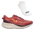 Tênis Feminino Fila Striker + 1 Par de Meia VERMELHO/BRANCO