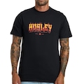 Camiseta Hurley Flame Oversize Masculina PRETO