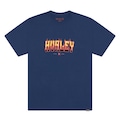 Camiseta Hurley Flame Masculina AZUL ESCURO