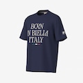 Camiseta Fila Comfort Born In Biella Letter Masculina AZUL ESCURO