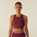 Top Fitness Fila Train Long Elastic II Feminino VINHO