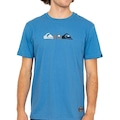 Camiseta Quiksilver Emb Three Logo Masculina AZUL