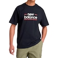 Camiseta New Balance Linear Lines Masculina PRETO