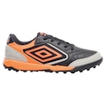 Chuteira Society Masculina Umbro Pro Challenge Uptake PRETO/LARANJA