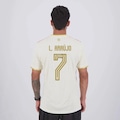 Camisa Flamengo III 2025 7 L. Araújo adidas Masculina BRANCO