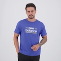 Camisa New Balance Linear Lines Masculina AZUL