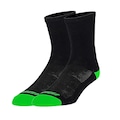 Meia Ciclismo Corrida Esportiva MTB Speed Cano Médio Oggi PRETO/VERDE