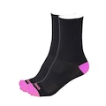 Meia Ciclismo Corrida Esportiva MTB Speed Cano Médio Oggi PRETO/ROSA
