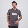 Camiseta Puma ESS 2 Color NO. 1 Masculina CINZA