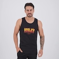 Regata Hurley Silk Flame Masculina PRETO