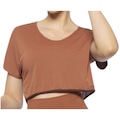 Camiseta Cropped Di Paula Amanda Feminina MARROM