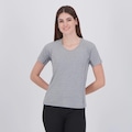 Camiseta Rainha Tech New com Bolso Feminina CINZA